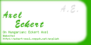 axel eckert business card